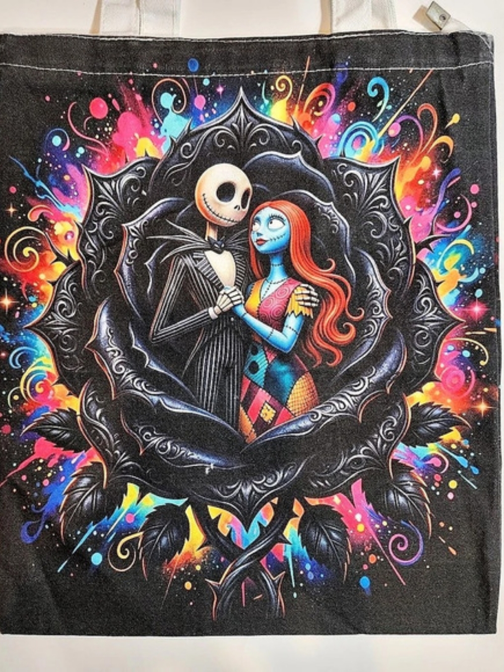 Jack & Sally Canvas Tote Bag